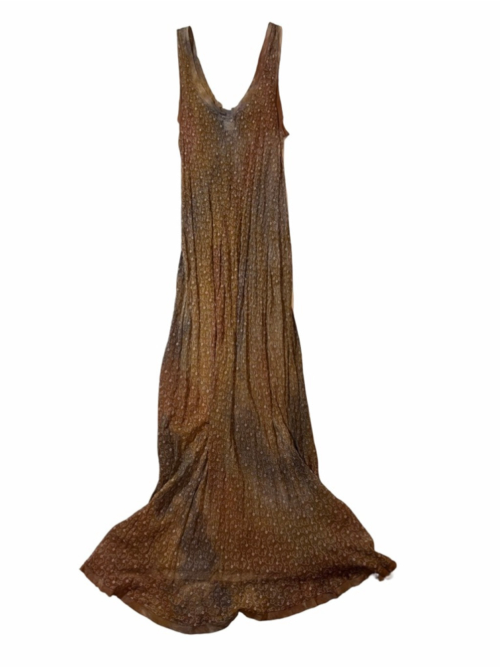 One Wing Sheer Embroidered Ombré Maxi Dress Fairy Grunge Whimsigoth USA - Picture 7 of 8